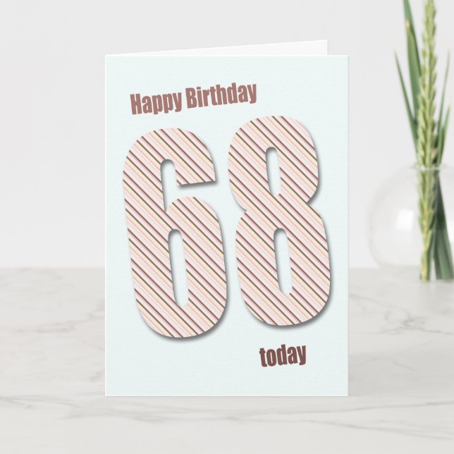 68th birthday card (Front)