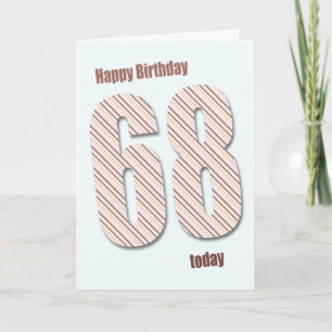68th birthday card