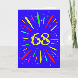 68th Birthday Explosion Card