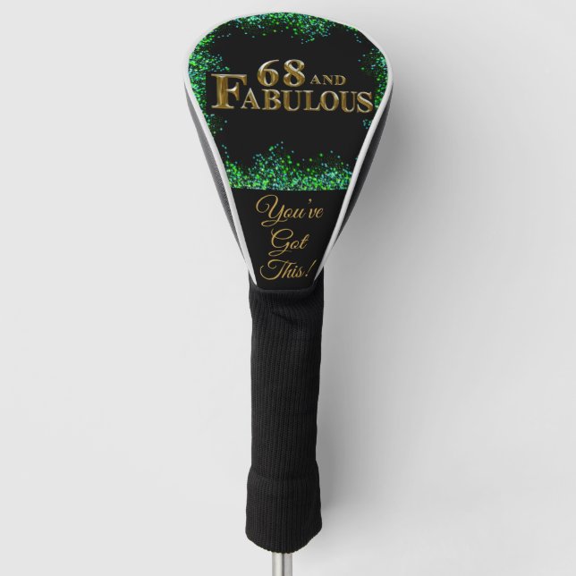 68th Birthday  Golf Head Cover (Front)