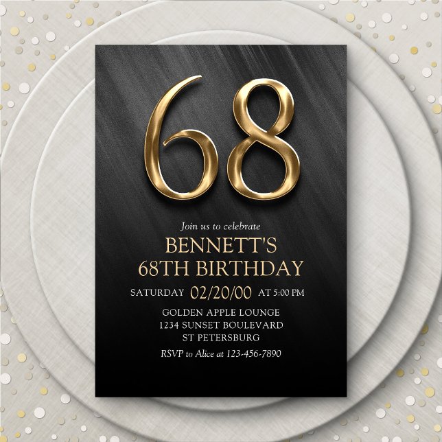 68th Birthday Invitation (Creator Uploaded)