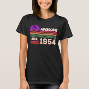 68th Birthday Men Women Awesome Since 1954 T-Shirt