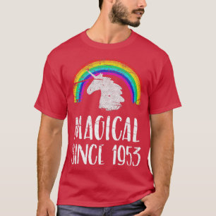 68th birthday, vintage unicorn, Magical since 1953 T-Shirt