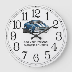 69 Muscle Car Large Clock