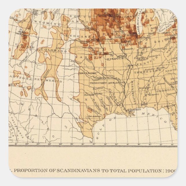 69 Scandinavians 1900 Square Sticker (Front)