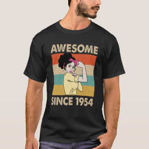 69 Year Old Awesome Since 1954 69th Birthday T-Shirt