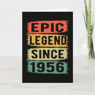 69 Years Old Bday 1956 Epic Legend 69th Birthday Card