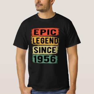 69 Years Old Bday 1956 Epic Legend 69th Birthday T-Shirt