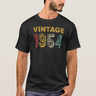 69 Years Old Retro Vintage 1954 69th Birthday T-Shirt