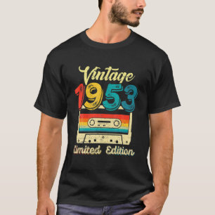 69 Years Old Vintage Best Of 1953 Cassette Tape 69 T-Shirt