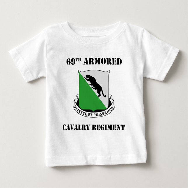 69th Armoured Cavalry Regiment (ACR) W/Text Baby T-Shirt (Front)