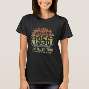 69th Birthday Gifts Vintage November 1956 69 Years T-Shirt