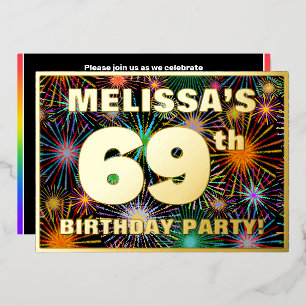 69th Birthday Party — Fun, Colourful Fireworks Loo