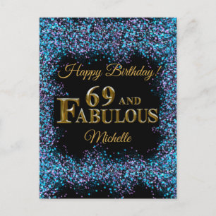 69th Birthday  Postcard