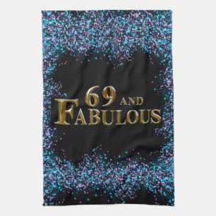69th Birthday Tea Towel