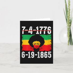 6-19-1865 African American Black History Month 1  Card