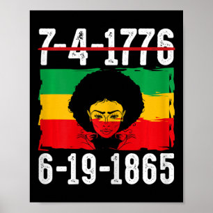 6-19-1865 African American Black History Month 1  Poster
