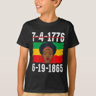 6-19-1865 African American Black History Month T-Shirt