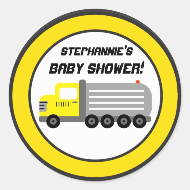 6 - 3"  Favour Stickers Construction (Front)