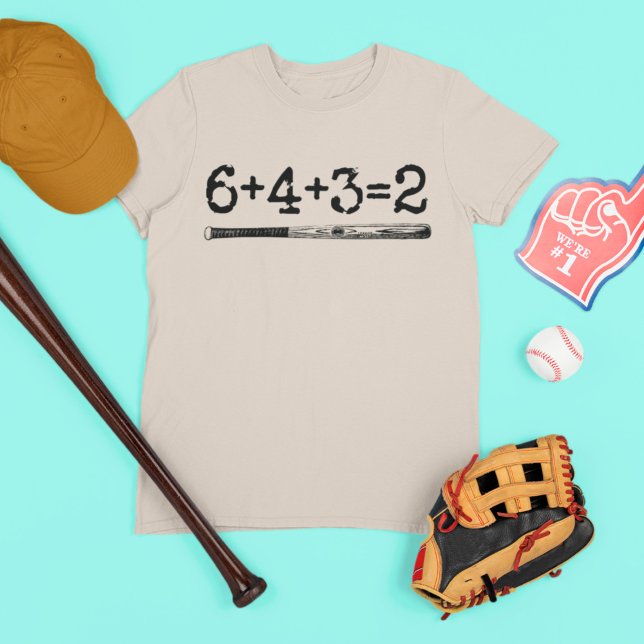 6+4+3=2 Funny Baseball Double Play Baseman Number T-Shirt (Creator Uploaded)