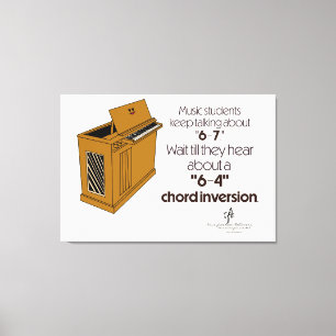6-4 Chord Inversion SPECIAL Off-White Canvas Print