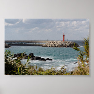 6×4 Jeju-do South Korea Lighthouse Photo Print
