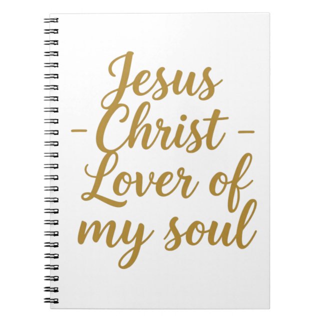 6.5" x 8.75" Classic Notebook - Lover of my soul (Front)