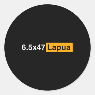 6.5x47 Lapua Ammo - Hunting Precision Shooting Classic Round Sticker