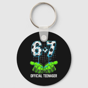 6+7 = 13 Year Old Boys Girls Teenager 13th Birthda Key Ring