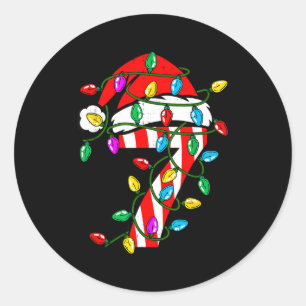 6 7 67 Meme Six Seven Candy Funny Christmas Couple Classic Round Sticker
