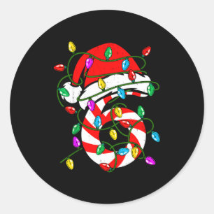 6 7 67 Meme Six Seven Candy Funny Christmas Couple Classic Round Sticker
