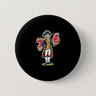 6-7 7-6 Funny George Washington Six Seven Meme 6 Cm Round Badge