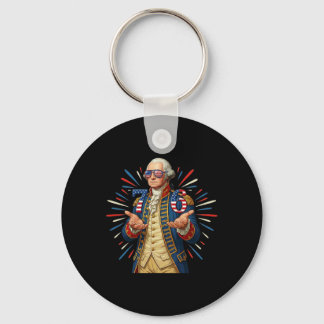 6-7 7-6 George Washington Seven Six Funny 4th Of J Key Ring