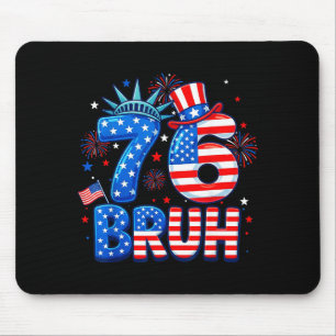 6-7 7-6 george washington seven six funny 4th of mouse pad