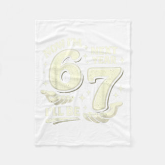 6 7 Birthday 6 Years Old Birthday Boy 67 Meme Kids Fleece Blanket
