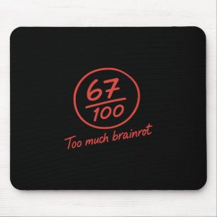 6 7 Brainrot Elementary Teacher Meme Funny 67 Six  Mouse Pad