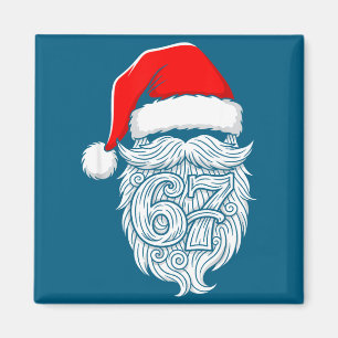 6 7 Christmas 67 Santa Six Seven Christmas Boys Te Magnet