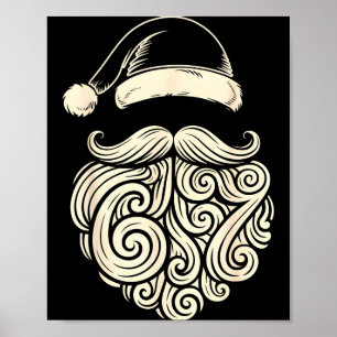 6 7 Christmas 67 Santa Six Seven Christmas Boys Te Poster