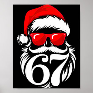 6 7 Christmas 67 Santa Six Seven Christmas  Poster