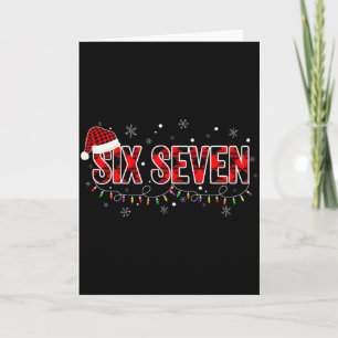 6 7 Christmas Six Seven Xmas 67 Merry Christmas _1 Card
