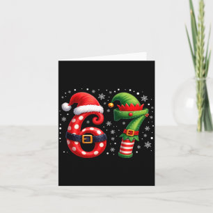 6-7 Christmas Squad Funny 67 Six Seven Meme Xmas 6 Card