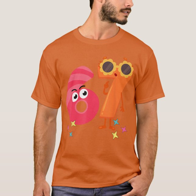 6 7 foreacher si Seven funny T-Shirt (Front)