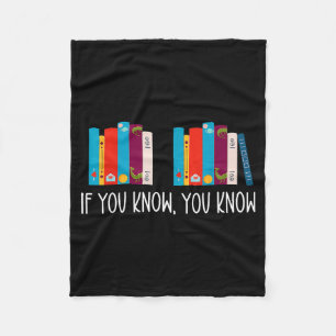 6 7 Funny If You Know You Know 6 7 Reading Teacher Fleece Blanket