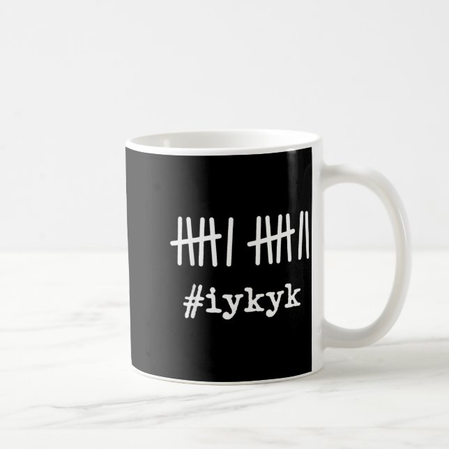 6 7 Funny If You Know You Know Tally Marks Six Sev Coffee Mug (Right)