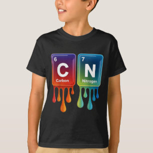 6 7 Funny Science Chemistry Teacher Periodic Table T-Shirt