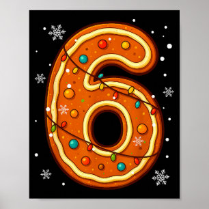 6 7 Gingerbread Meme Christmas Matching Couple Boy Poster