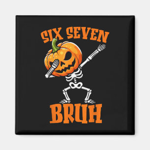 6 7 Halloween 67 Meme Six Seven Dabbing Gen Alpha  Magnet