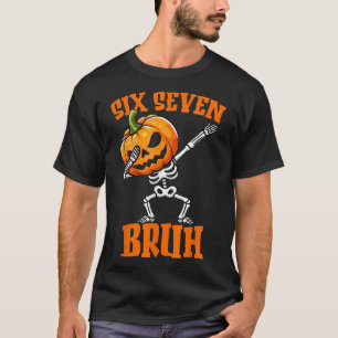 6 7 Halloween 67 Meme Six Seven Dabbing Gen Alpha  T-Shirt