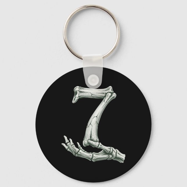 6 7 Halloween Skeleton Funny 67 Meme Gen Alpha Six Key Ring (Front)