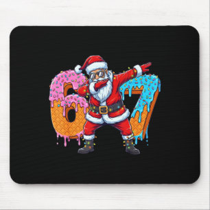 6 7 Ice Cream Drip Santa Six Seven Meme Kids 67 Ch Mouse Pad